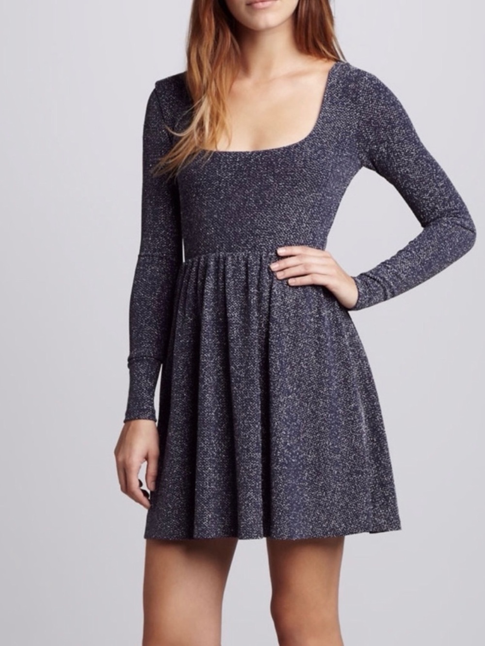 Free People Metallic Mini Dress